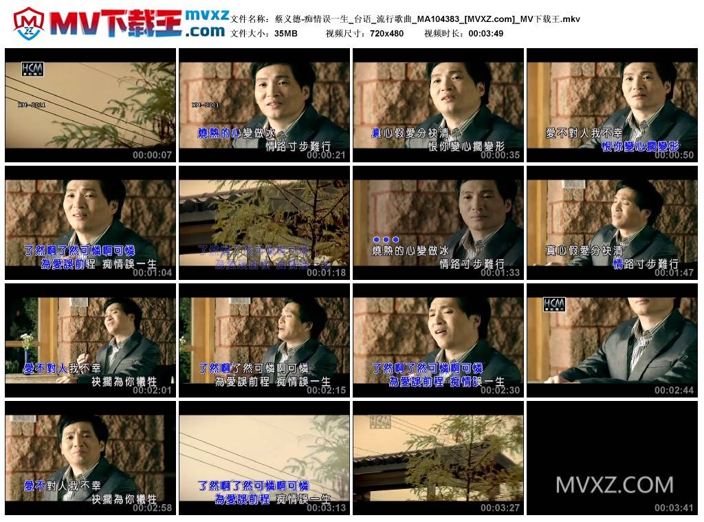 蔡义德-痴情误一生_台语_流行歌曲_MA104383